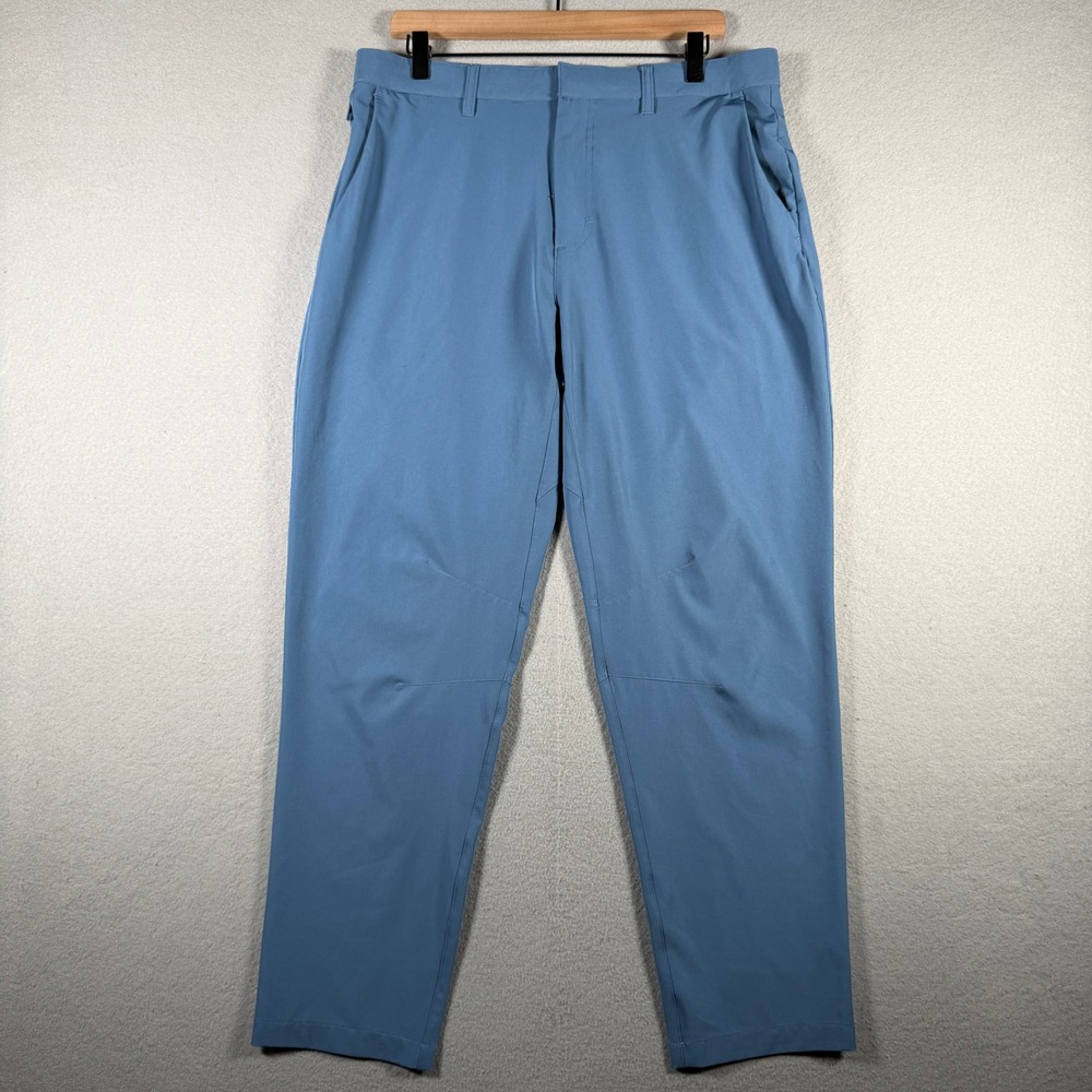 Fabletics Mens Only-Way 2.0 Pants Blue Stretch Tapered PT2252183-9177 Size L